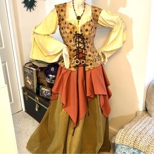 28” Damsel in This Dress Corset Bodice Honeycomb Pattern Lace Up